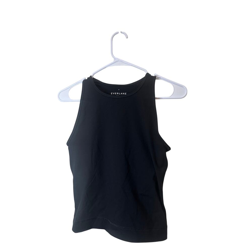 Everlane Perform Black Highneck Tank Top Sz S Stretchy Athletic Top Nice